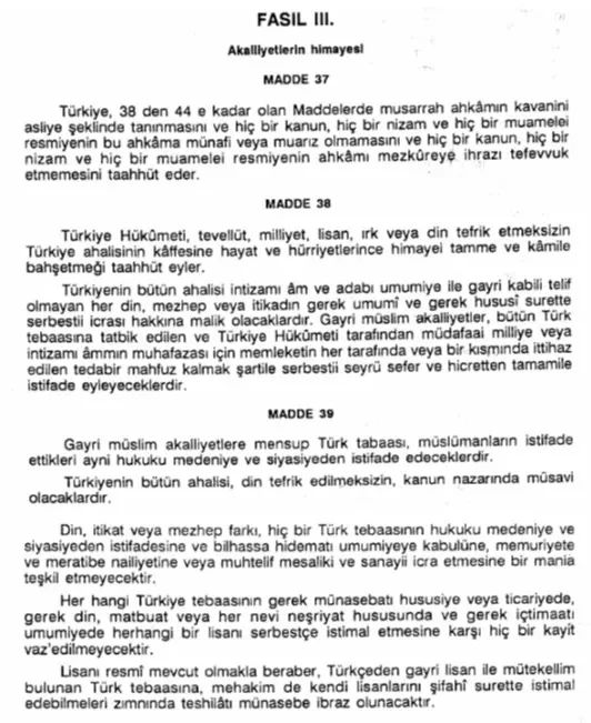 Lozan, Fas?l III