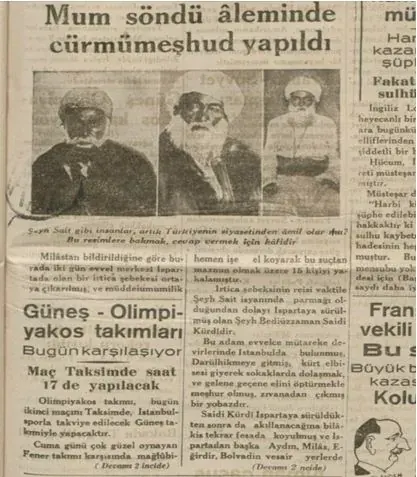 Saidi Kurdi, gazete